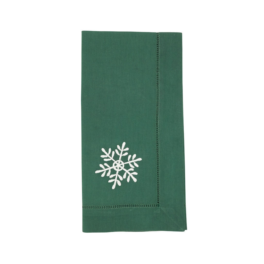 Embr'D Snowflake Hemstitch Napkin (Set of 6) - 20"x20"