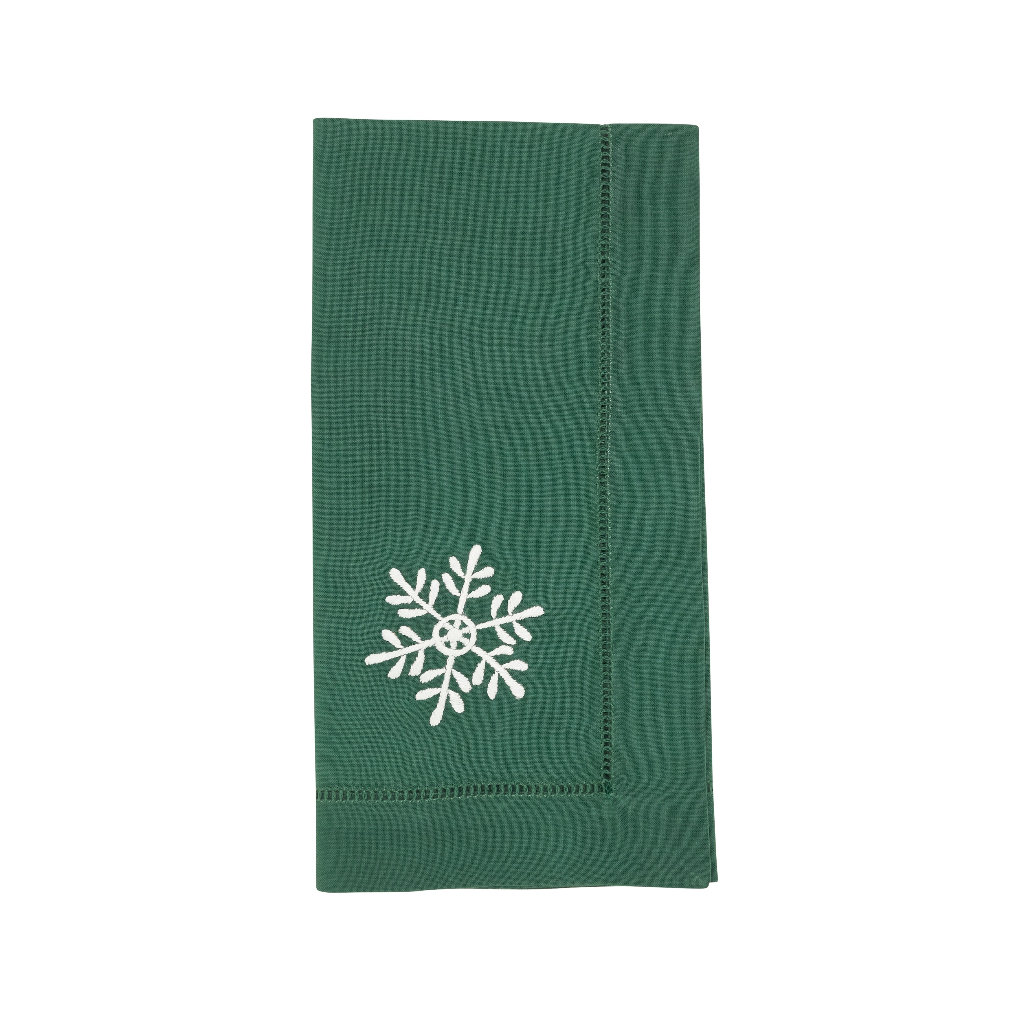 Embr'D Snowflake Hemstitch Napkin (Set of 6) - 20"x20"