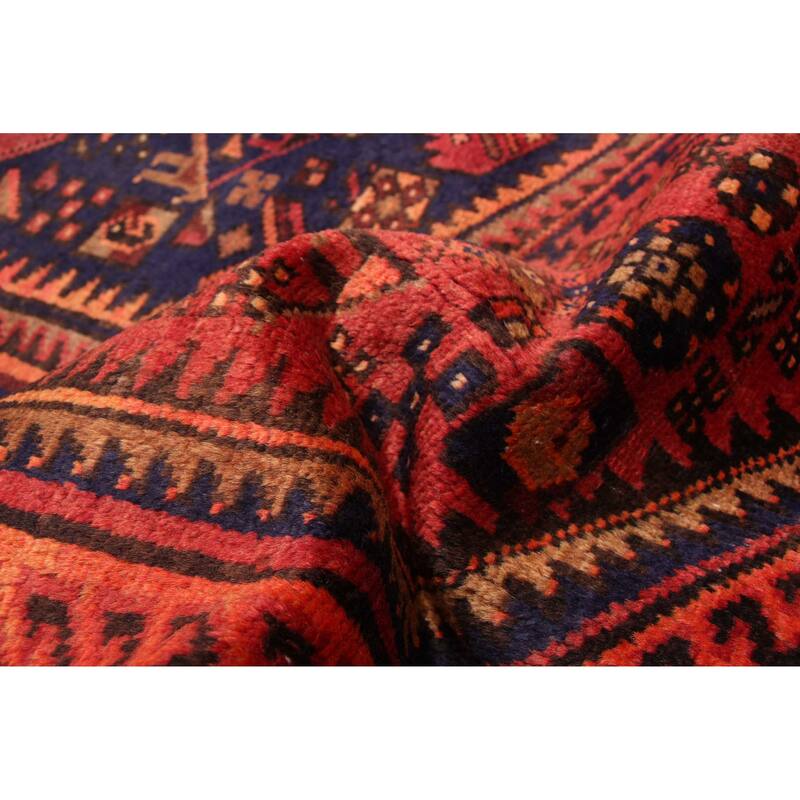 ECARPETGALLERY Hand-knotted Andelz Red Wool Rug - 4'10 x 8'2