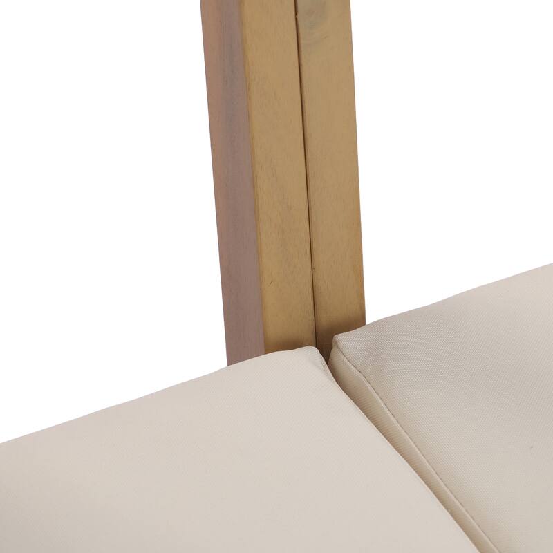 Christopher Knight Home - Modern 77.95" Wide Outdoor Patio Club Chair with Ergonomic Slatted Backrest & Soft Cushion