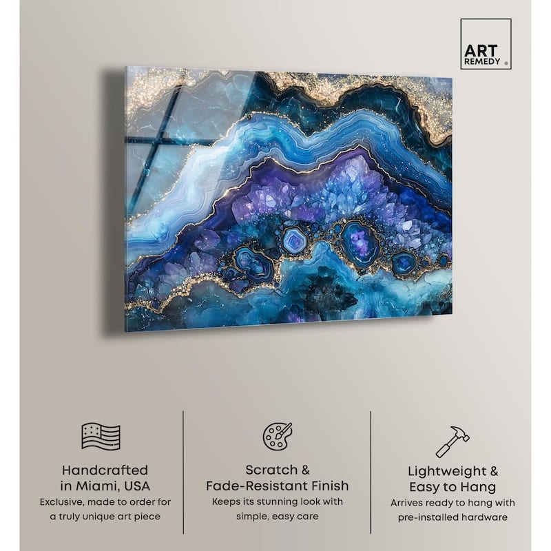 Galactic Geode II Acrylic by Art Remedy, Ready to Hang