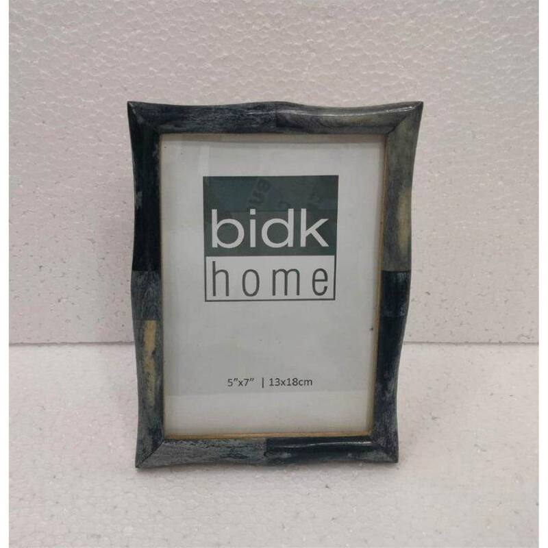 Bamboo Tile Picture Frame - for 5" x 7" Photo - Gray - 5-inchx7-inch