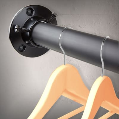 InStyleDesign 1" Premium Adjustable Closet Rod and Socket Set