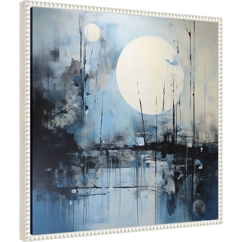 Illuminating Moon by Tradelink inhouse artist Framed Canvas Wall Art Print