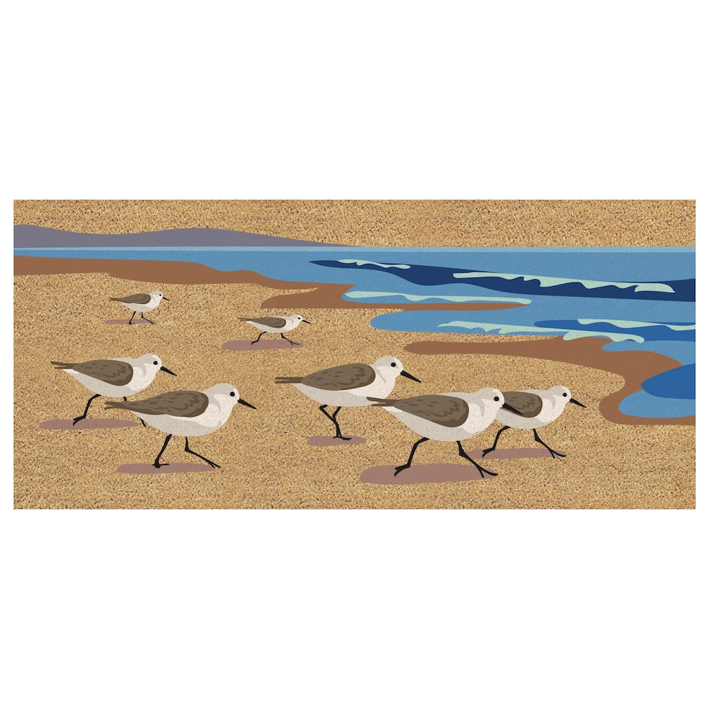 Sandpipers Flocked Coir Sassafras Switch Door Mat - 22" x 10"