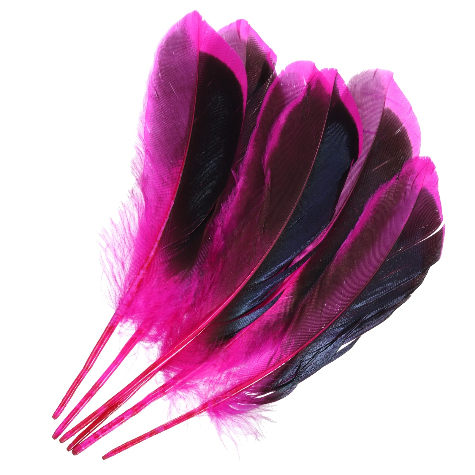 Rose Red Goose Feathers 6-8 Inch bulk Assorted Colorful Feathers