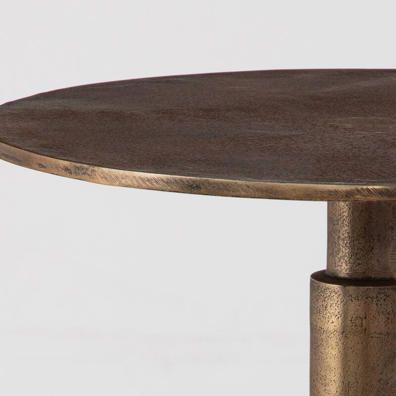 Uttermost Descend Gold Accent Table - 14"W x 22.5"H x 14"D