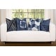preview thumbnail 2 of 18, Vintage Washed Denim Throw Pillow with Removable Cover