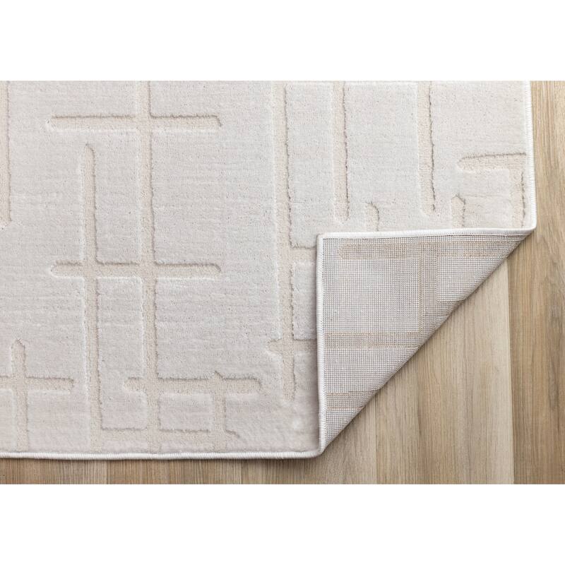 White Lines Design High-Traffic Rug