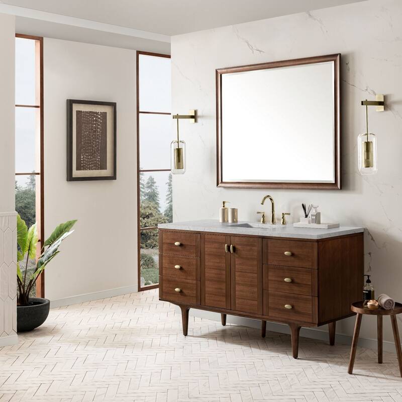 James Martin Vanities 670-V60S-3EJP Amberly 60" Free Standing or Wall