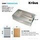preview thumbnail 68 of 100, KRAUS Kore Workstation Farmhouse Apron Stainless Steel Kitchen Sink