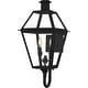 preview thumbnail 1 of 5, Rue De Royal 2-Light Earth Black Outdoor Wall Lantern
