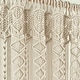 preview thumbnail 23 of 41, Lush Decor Boho Macrame Textured Cotton Valance/Kitchen Curtain/Wall Decor