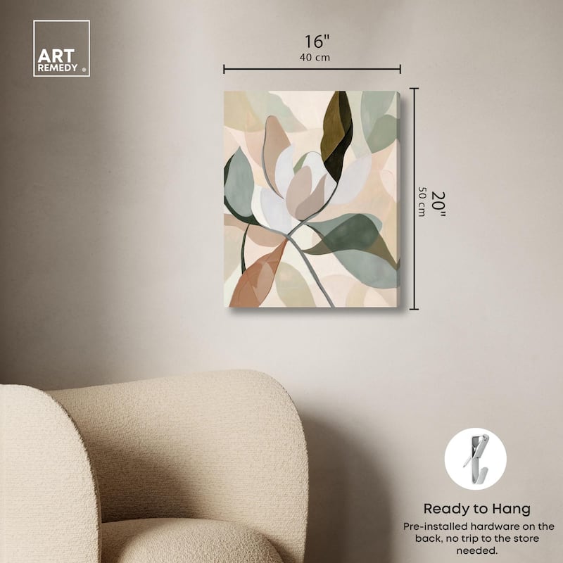 Leaf Prints II Canvas by Art Remedy, Gallery Wrapped