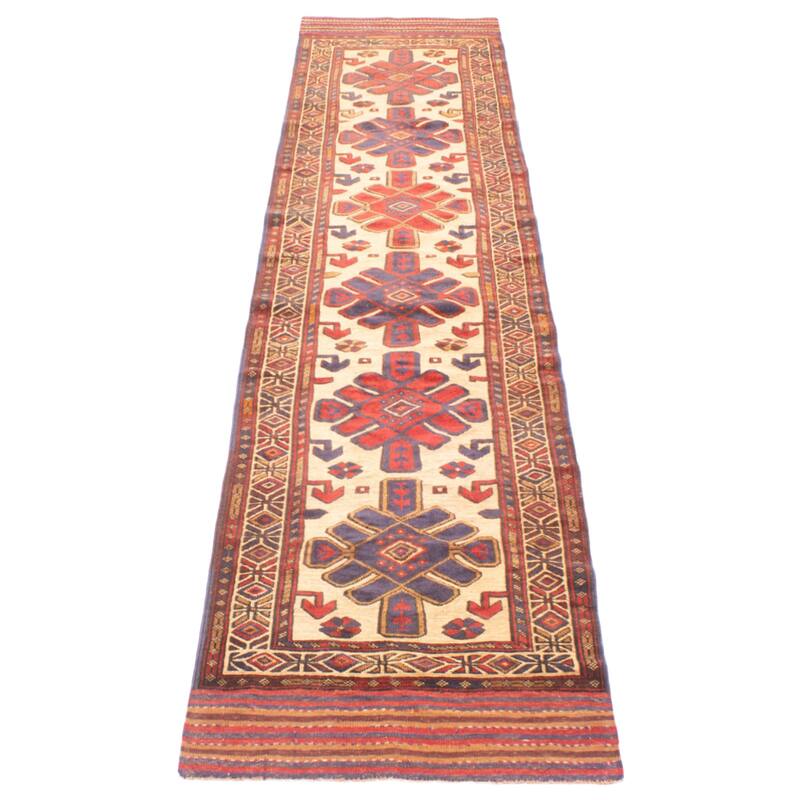 Teimani Beige Rug 2'10" x 12'2" - 2'10 x 12'2