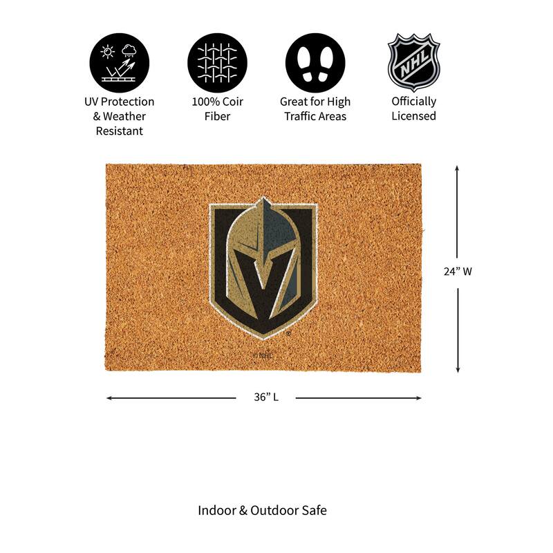 Vegas Golden Knights Full Color Indoor/Outdoor Coir Mat