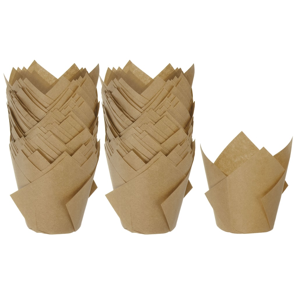 100Pcs Tulip Cupcake Liners Standard Paper Baking Cups Disposable