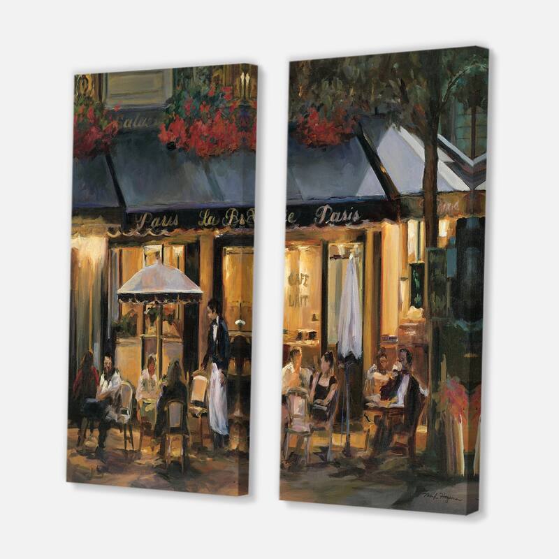 Designart "La Brasserie of ChampsÉlysées Paris" French Country Canvas