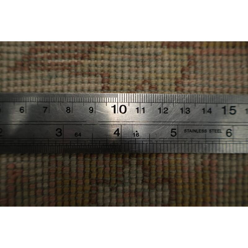 Hand Knotted Oriental 100% Wool Carpet Traditional Floral Red Ziegler Area Rug - 8' 1'' X 7' 9''