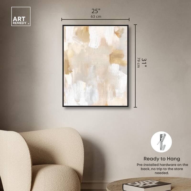 Beige and Cream I Canvas by Art Remedy