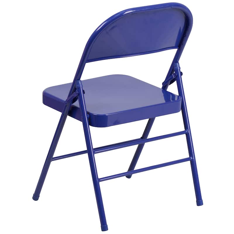 4 Pack Triple Braced & Double Hinged Folding Chair