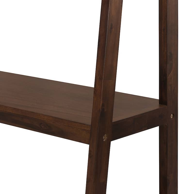 Wood Ladder Storage Shelf