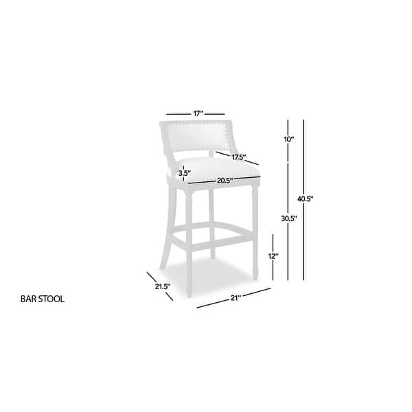 dimension image slide 2 of 7, Paris Farmhouse Counter and Bar Stool with Backrest