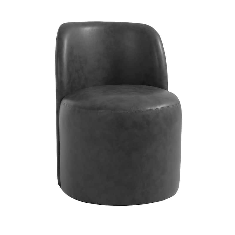 Modern Linen Upholstery Dining Chair Barrel Chair