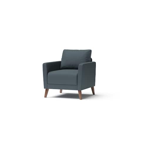 Derna Pine MDF Mid-Century Modern Upholstered Accent Chair