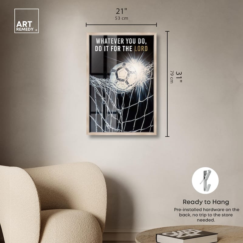 Do it for the Lord Soccer Shadowbox by Art Remedy