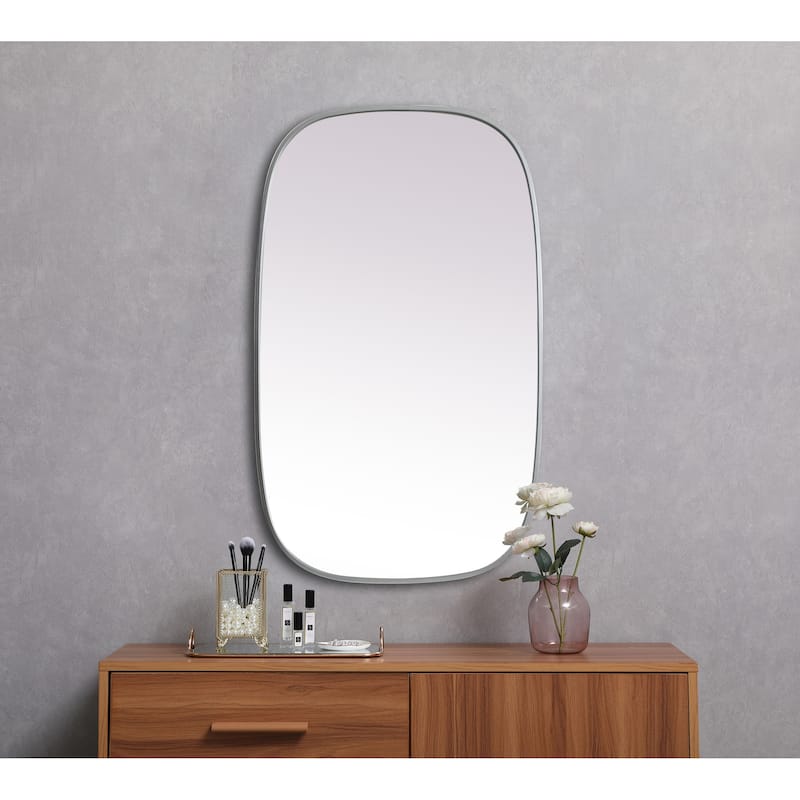 Elegant Lighting MR2B2440 Brynn 24" W x 40" H Modern Oval Bathroom