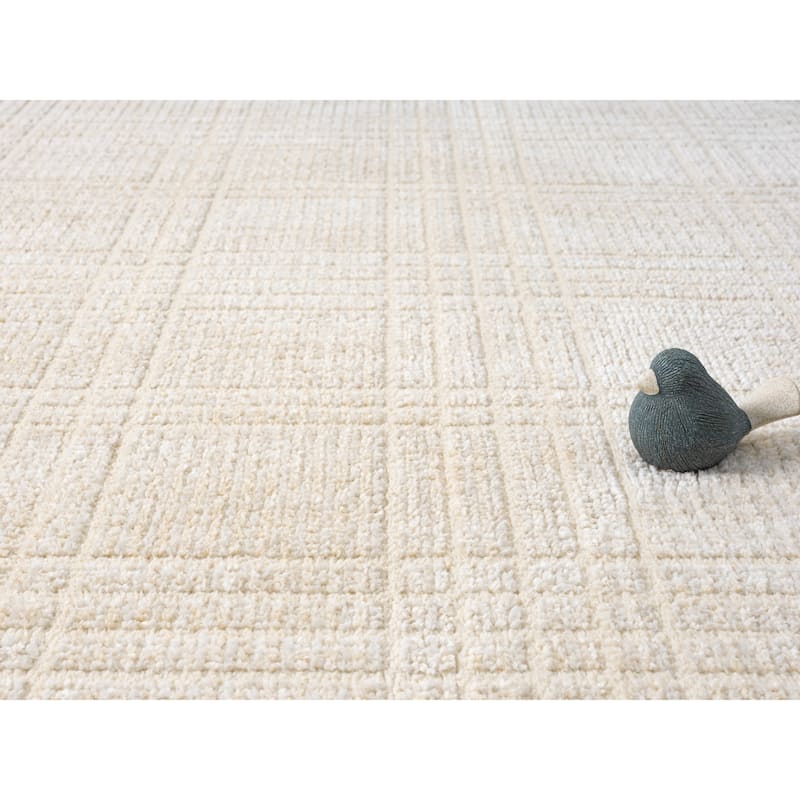 Nomad Collection Plaid Patterned Area Rug