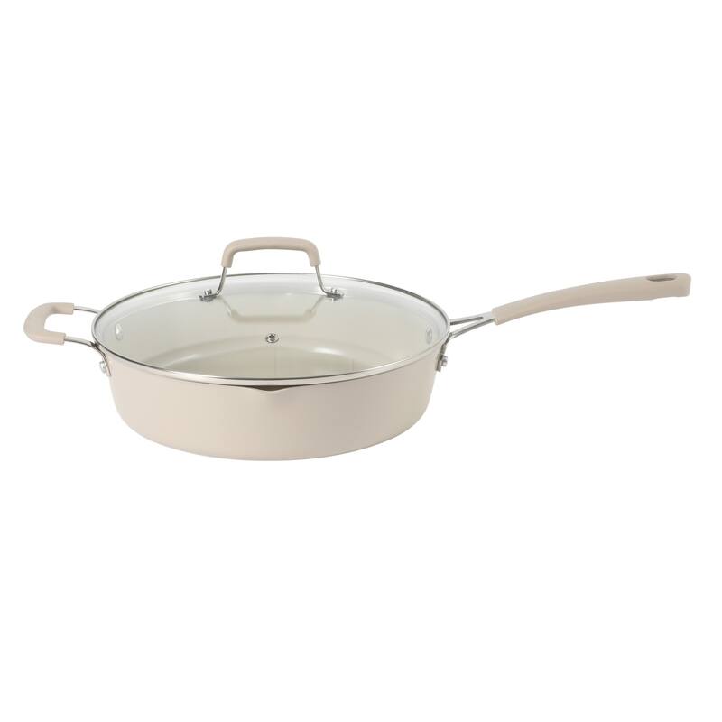 Martha Stewart Heathland Premium Nonstick 10-Piece Aluminum Cookware Set.