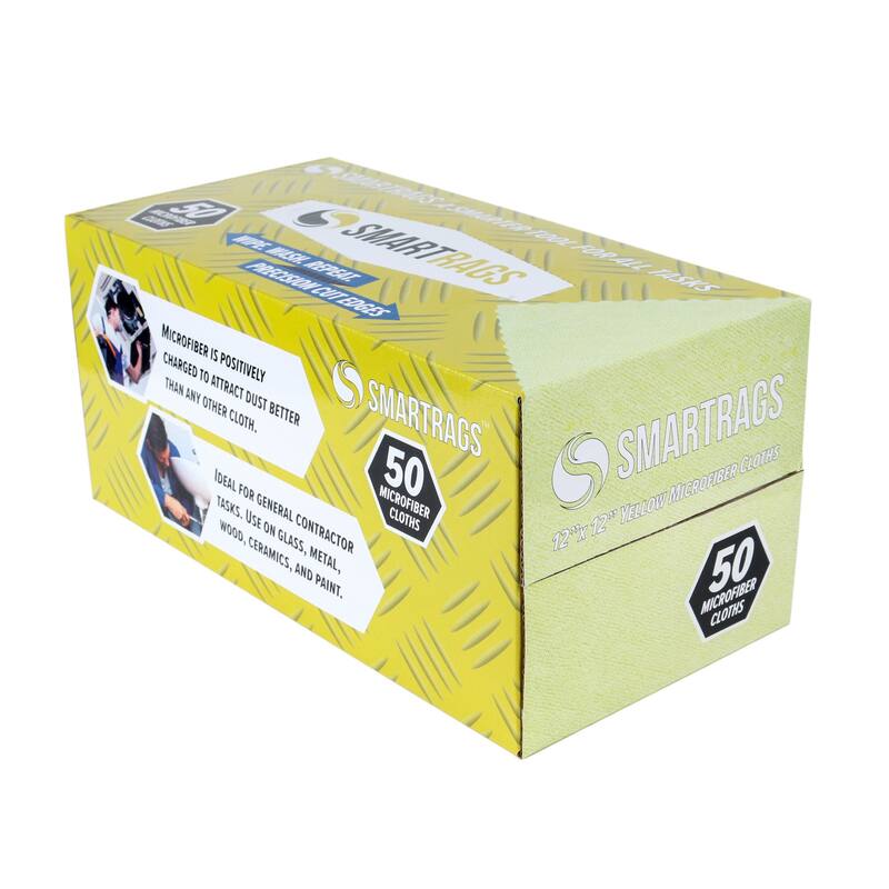 Arkwright Box of 50 Smart Rags Microfiber Cleaning Cloths - 12x12