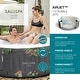 preview thumbnail 4 of 8, Bestway SaluSpa Aruba AirJet Inflatable Hot Tub with 110 Soothing Jets, Gray - 66.93 x 66.93 x 25.98 inches