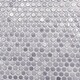 preview thumbnail 9 of 7, Merola Tile Hudson Penny Round Grey Eye 12" x 12.63" Porcelain Mosaic Tile