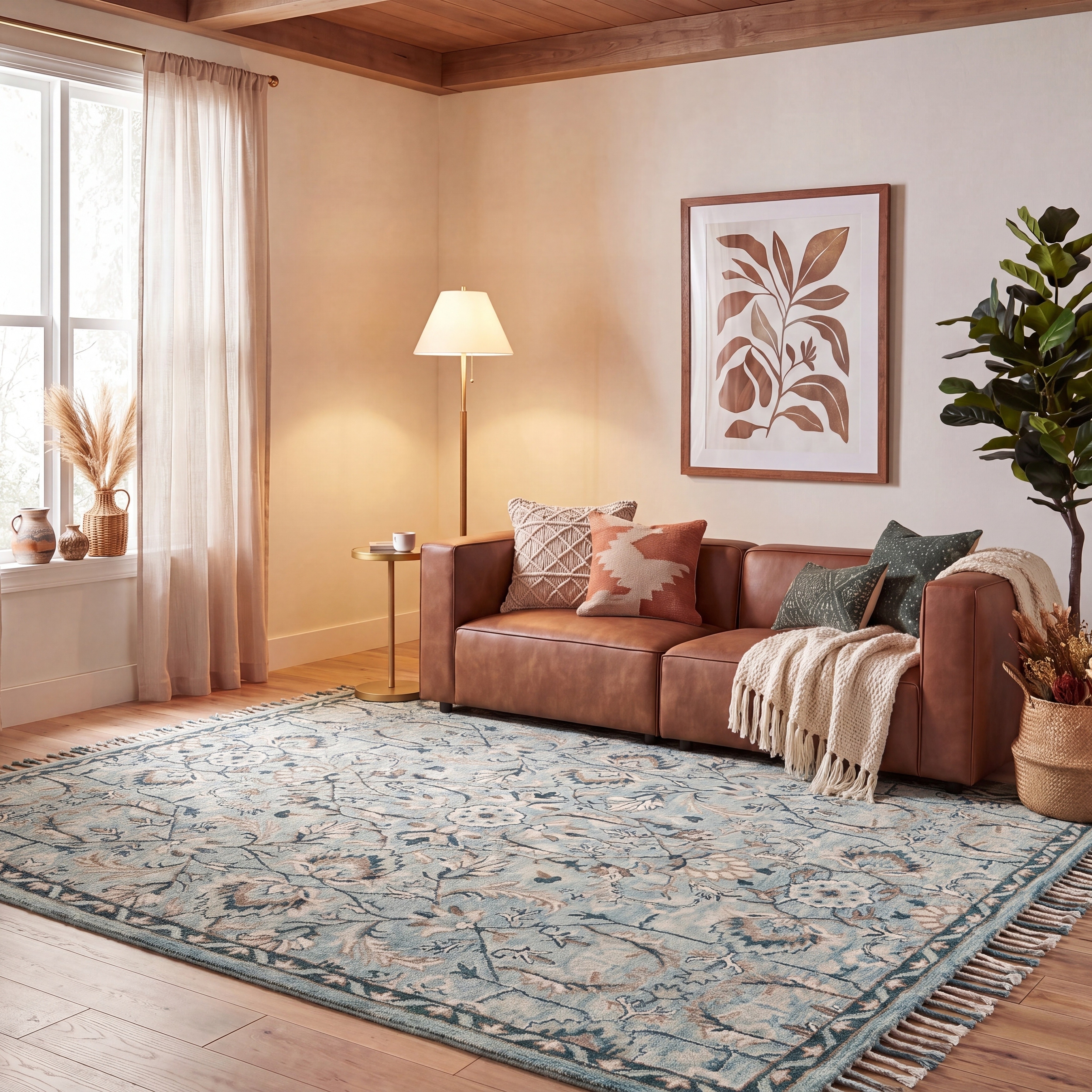 SAFAVIEH Handmade Blossom Souheila Modern Floral Wool Rug