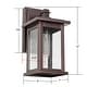 preview thumbnail 3 of 8, 1 Light Outdoor Wall Light Wall Lantern Sconce with No Bulbs Included - As picture