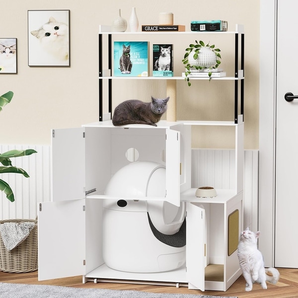 Cat Litter Box Enclosure Furniture Most of Automatic Kitty Litter Box On Sale Bed Bath Beyond 38943933