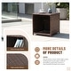 preview thumbnail 12 of 20, 5-Piece Outdoor Wicker Patio Furniture Set, PE Rattan Conversation Set with 2 Armchairs, 2 Ottomans, 1 Side Table & Cushions