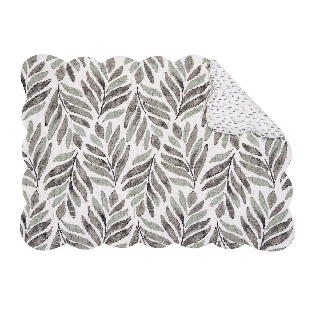 Blair Single Placemat, 13" x 19" - Grey