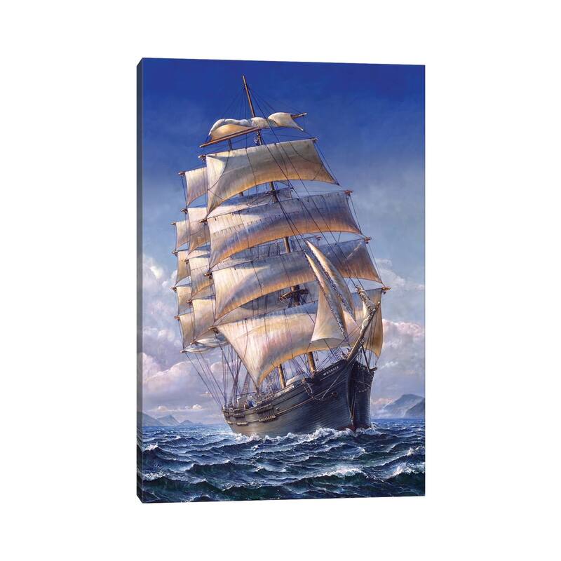 iCanvas "Sailing The WR Grace" by John Stephens Canvas Print