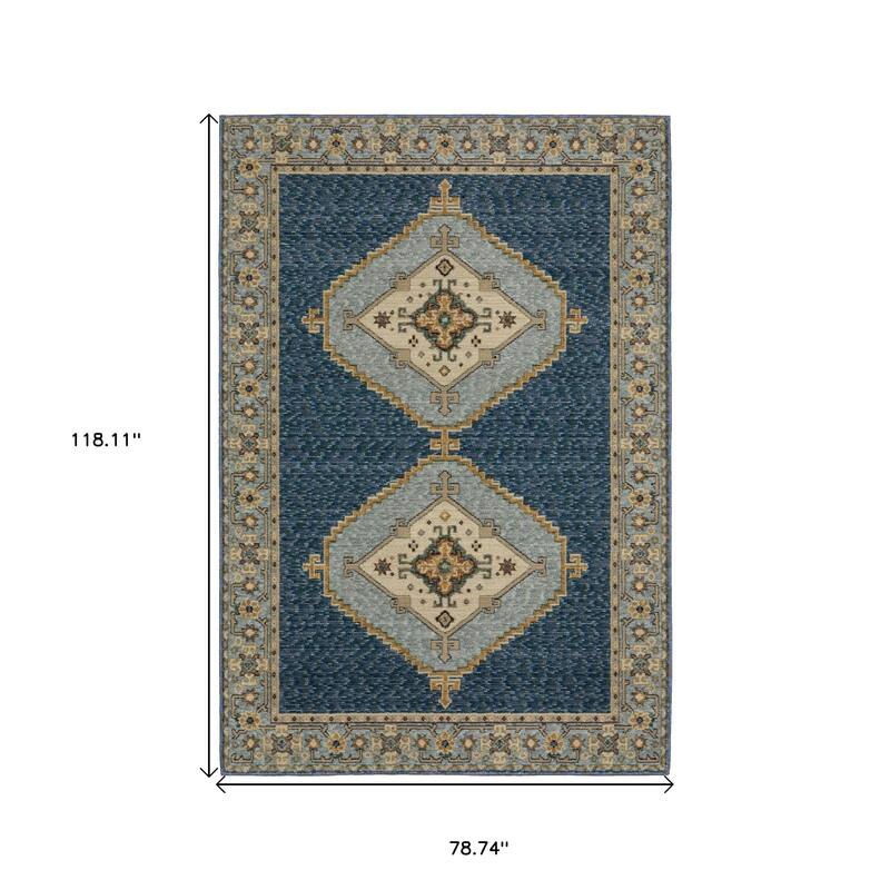 HomeRootsMedallion Bohemian Rectangle Area Rug