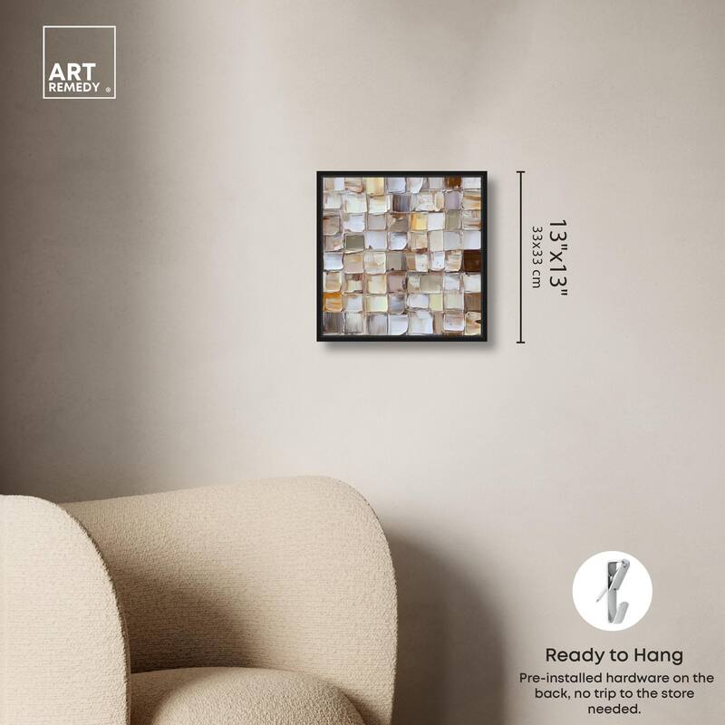 Woven Stone Canvas by Art Remedy