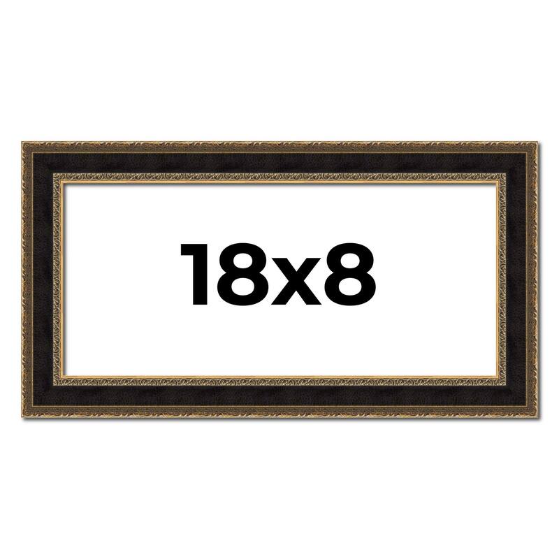 18x8 Frame Gold Antique Vintage Sold Wood Picture Frame | 1.75 Inch