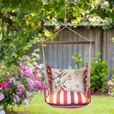 Magnolia Casual Swing Set 4 piece - Cristina Stripe w/ Hummingbirds