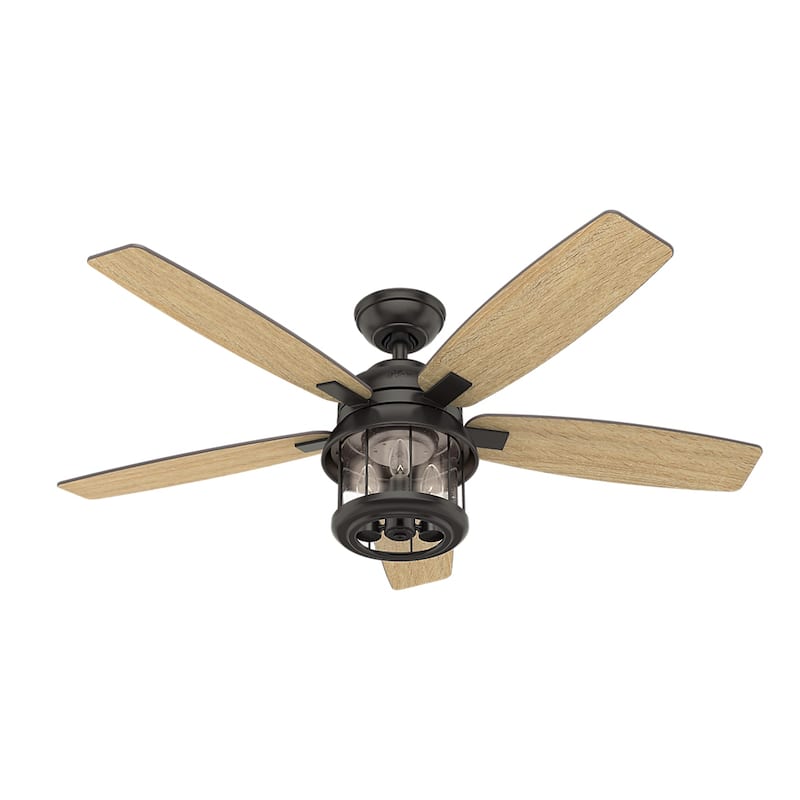 Hunter 52" Coral Bay Outdoor Ceiling Fan with Light