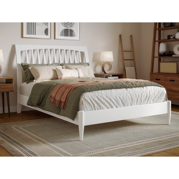 Orleans queen solid wood platform hot sale bed