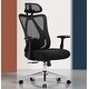 preview thumbnail 1 of 5, Ergonnomic Office Chair with 2D Adjustable Lumbar Support, Office Chair with Adjustable Headrest and Armrest Black