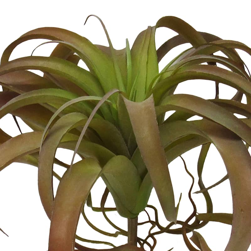 Large Brown Artificial Tillandsia Succulent Stem Plant Greenery Pick Spray Branch 14in - 10" H x 14" W x 14" DP